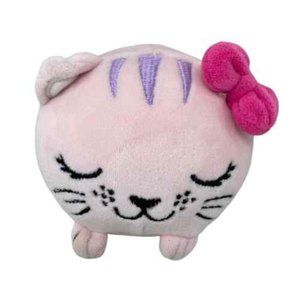 Pink Kitty Cat Plush Ball Round Pink Bow 3.5” Top Trenz 2018 Kitten